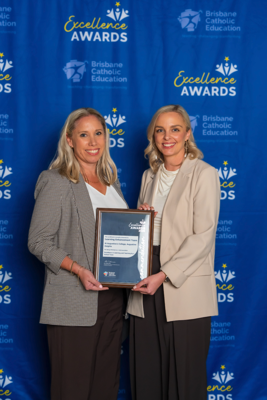 Rebecca Monteith and Ashley Lincoln-Lo honoured with a Commendation for Excellence in Learning and Teaching by a School Team